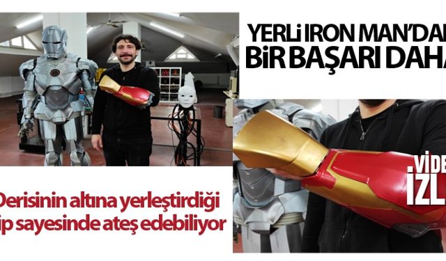 Derisinin altına yerleştirdiği çip sayesinde Iron Man gibi ateş edebiliyor