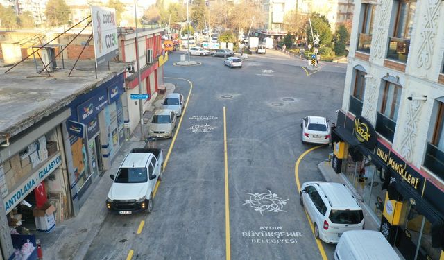 Aydın Büyükşehir Belediyesi Sanayi Caddesi'nde çalışmalarını tamamladı