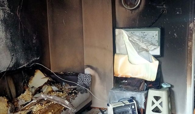 Aydın'da ev yangını: 1 kişi dumandan etkilendi