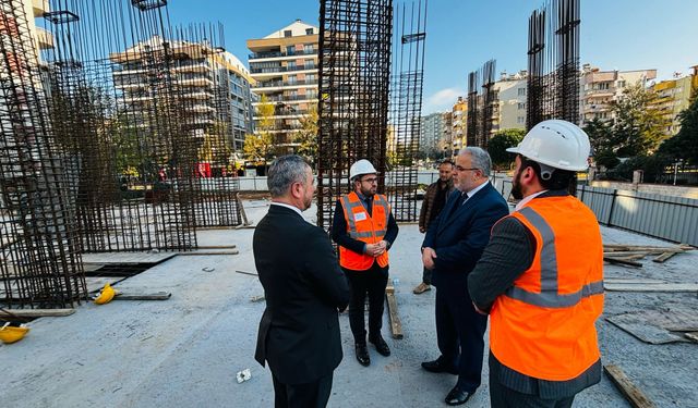 DİB Başkan Yardımcısı İşliyen, Aydın'da yapımı süren inşaatta incelemelerde bulundu
