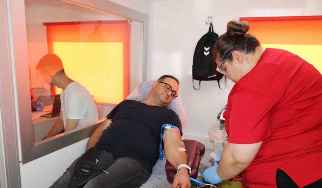 Aydın’da jandarma personeli kan bağışında bulundu