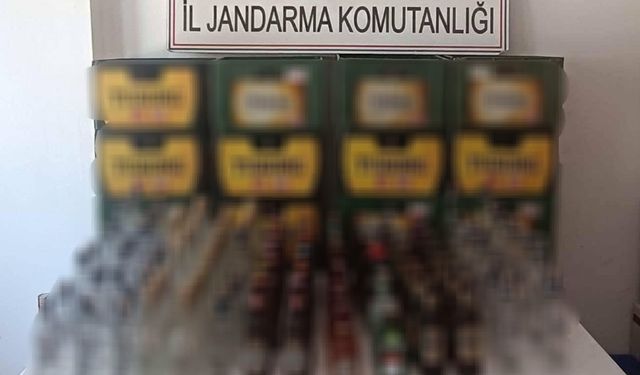 Aydın'da jandarma ekipleri belgesiz içki satışına geçit vermedi