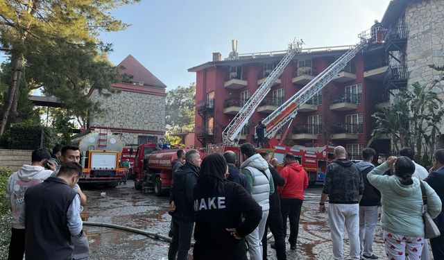 Muğla'da otelde yangın çıktı