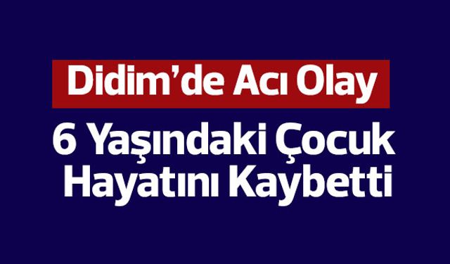Didim’de Acı Olay: 6 Yaşındaki Çocuk Hayatını Kaybetti