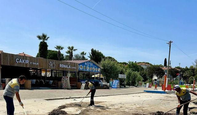 Mavişehir sahilinde temizlik çalışması yapıldı