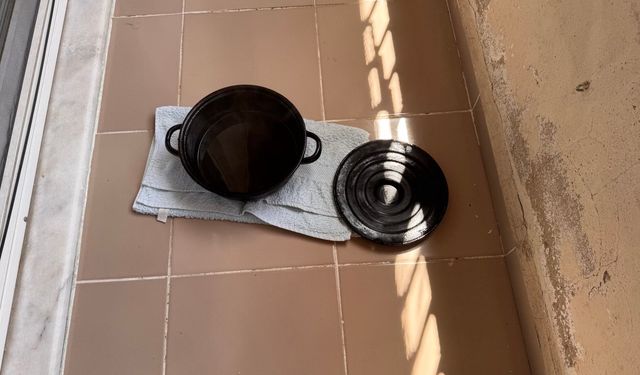Kızartma yağı tutuştu