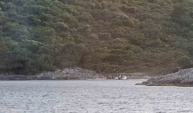 Yasak bölgeye zodyak botla gelen 3 şahıs yakalandı