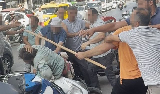 Kuşadası'nda sopalı kavga