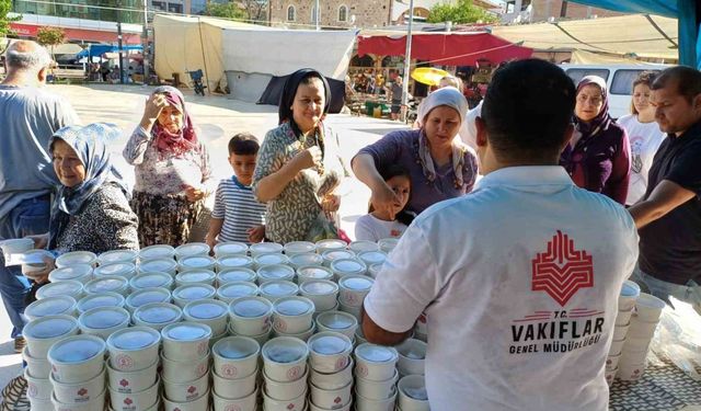 Köşk’te aşure hayrı etkinliğine yoğun ilgi