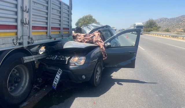 Aydın-İzmir otoyolunda kaza 1 yaralı