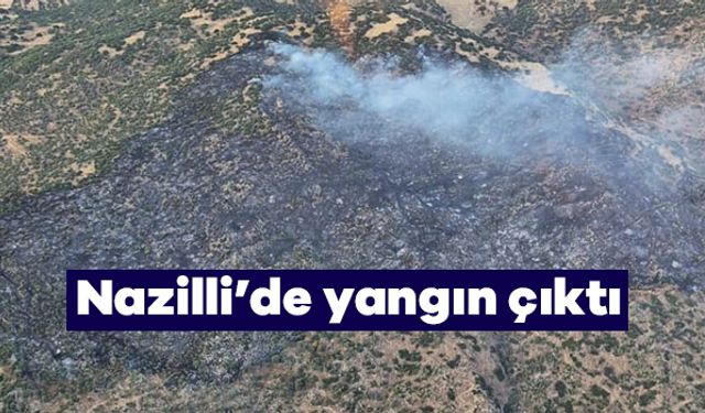 Nazilli'de yangın çıktı ekipler hızlı müdahale etti