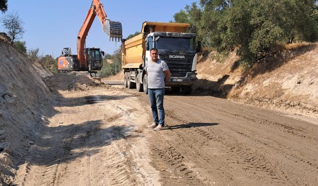 Bozdoğan’da yol çalışmaları sürüyor