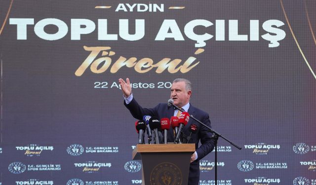 Aydın'da 23 tesisin açılışını yapan Bakan Bak: “Türkiye spor devrimi yaşıyor”