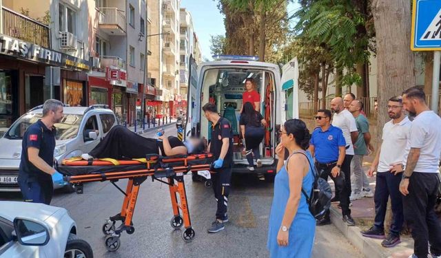 Otomobilin sıkıştırdığı iddia edilen motosiklet sürücüsü yaralandı