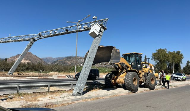Açık unutulan damper PTS'ye takıldı