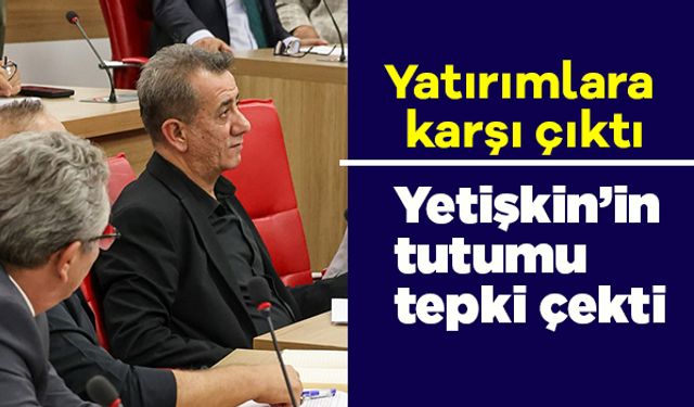 Yatırımlara karşı çıkan Yetişkin’in tutumu tepki çekti