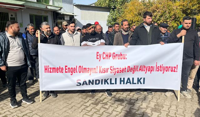 Sandıklı mahallesi sakinlerinden CHP’li Meclis Üyelerine tepki