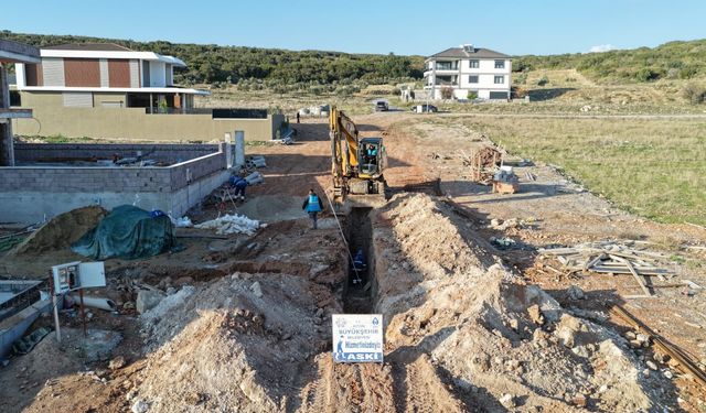 Aydın Büyükşehir Belediyesi'nin Didim'de altyapı çalışmaları sürüyor
