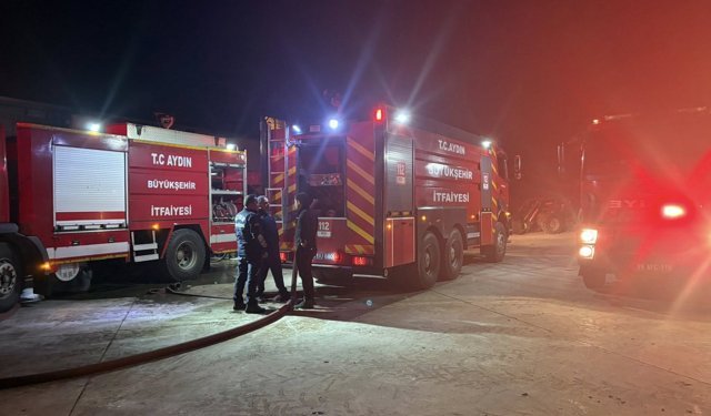 Koçarlı’da çam fıstığı işletmesi yandı