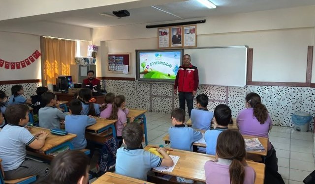 Germencik'te öğrencilere su verimliliğinin önemi anlatıldı