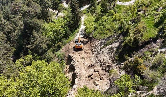 Bozdoğan'da Madran Yayla yolunda çalışmalar tamamlandı
