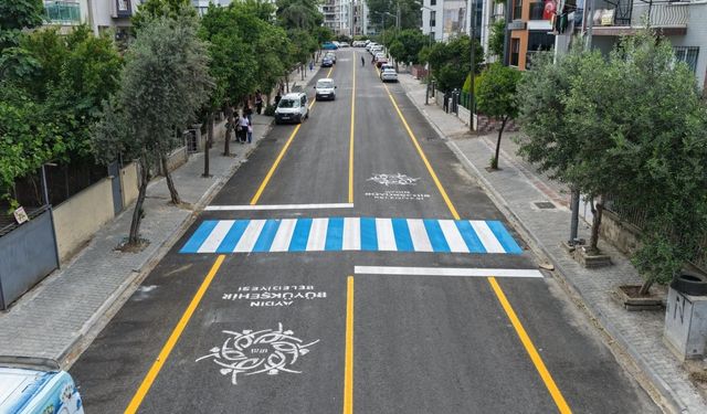 Büyükşehir, Fidanlık Caddesi'ni yeniledi