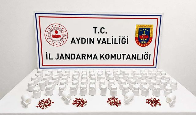 Efeler'de 3 bin 939 adet uyuşturucu hap ele geçirildi