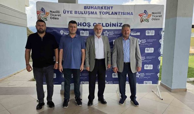 Başkan Arslan, Buharkent'te oda üyeleri ile buluştu