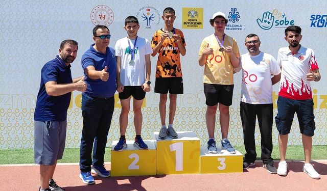 Aydınlı özel sporcular Konya'dan beş madalya ile döndü