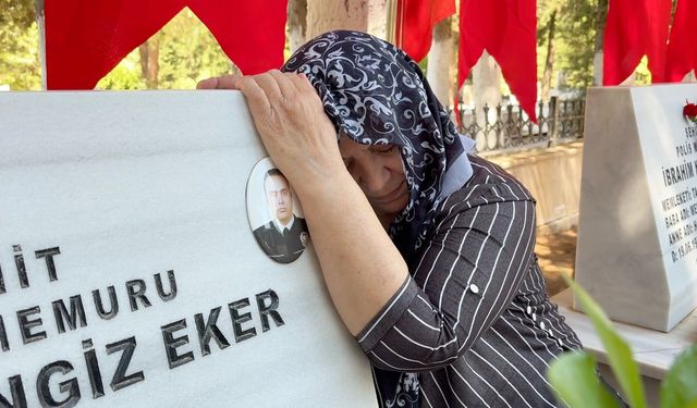 15 Temmuz Şehidi Nedip Cengiz Eker, Aydın'da mezarı başında dualarla anıldı