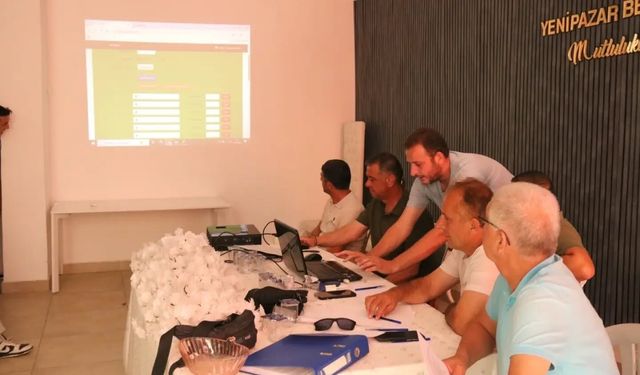 Yenipazar Belediyesi Halı Saha Turnuvası'nda fikstür çekimi yapıldı