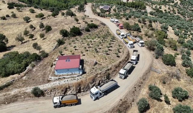 Yenipazar'da Mestanlar yolu genişliyor, asfalt çalışmaları sürüyor