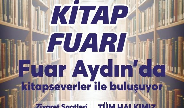 Aydın Kitap Fuarı 30 Ekim'de kapılarını açıyor