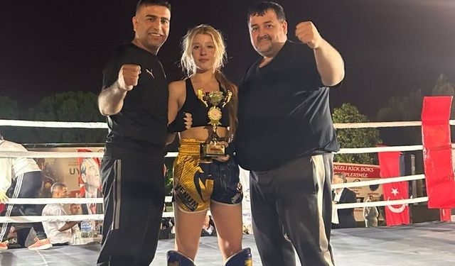 Söke'nin genç sporcusu Defne Gül'den üst üste kupa başarısı