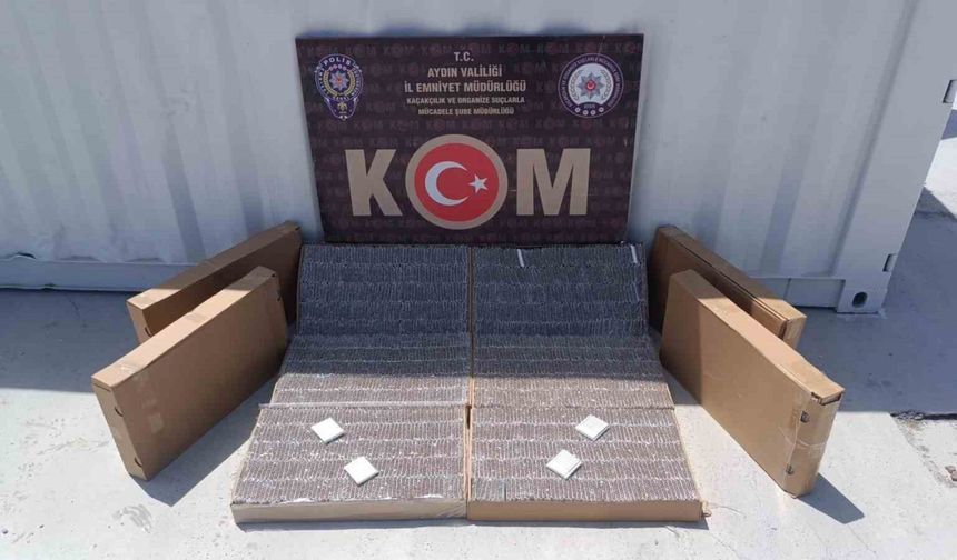 Aydın’da 51 bin adet doldurulmuş makaron ele geçirildi