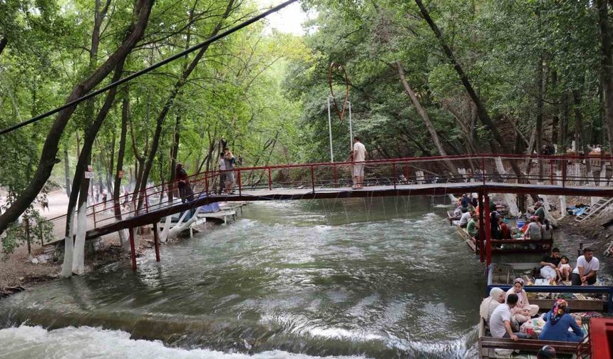 Bozdoğan’daki piknik alanı sıcak yaz günlerinde serinletiyor