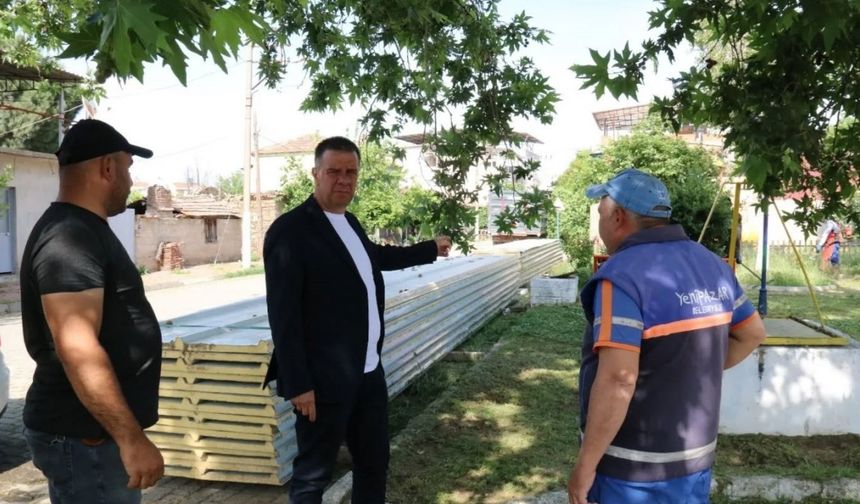 Yenipazar’daki parklar, meydanlar ve caddeler güzelleşiyor