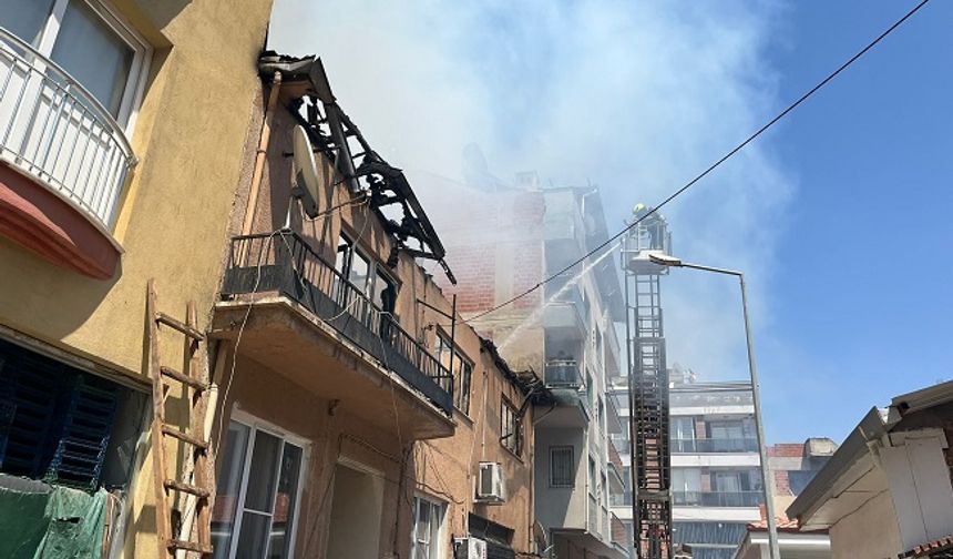 İncirliova’da İki Katlı Binada Yangın: Bir Çocuk Kurtarıldı