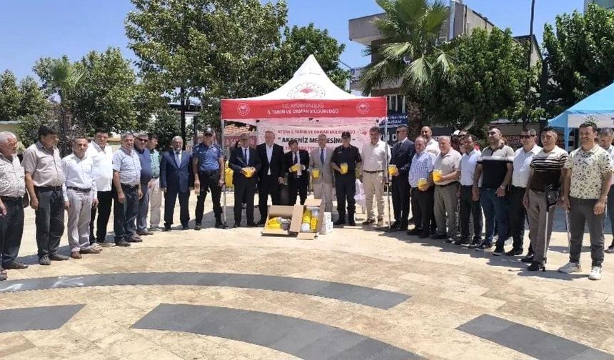 Köşk’te Akdeniz Meyve Sineği Tuzağı dağıtım töreni yapıldı