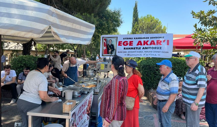 Şehit Üsteğmen Ege Akar İçin Aydın’da Lokma Hayrı Yapıldı
