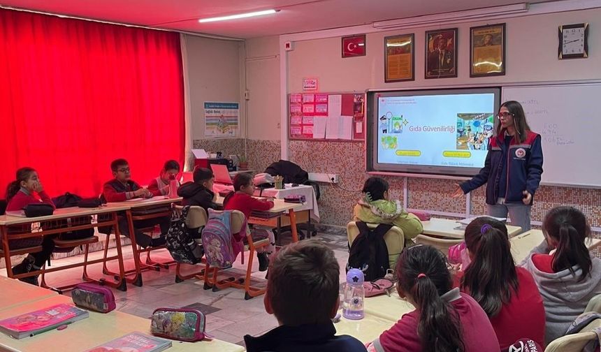 Salavatlı İlkokulu'nda öğrencilere gıda bilinci eğitimi