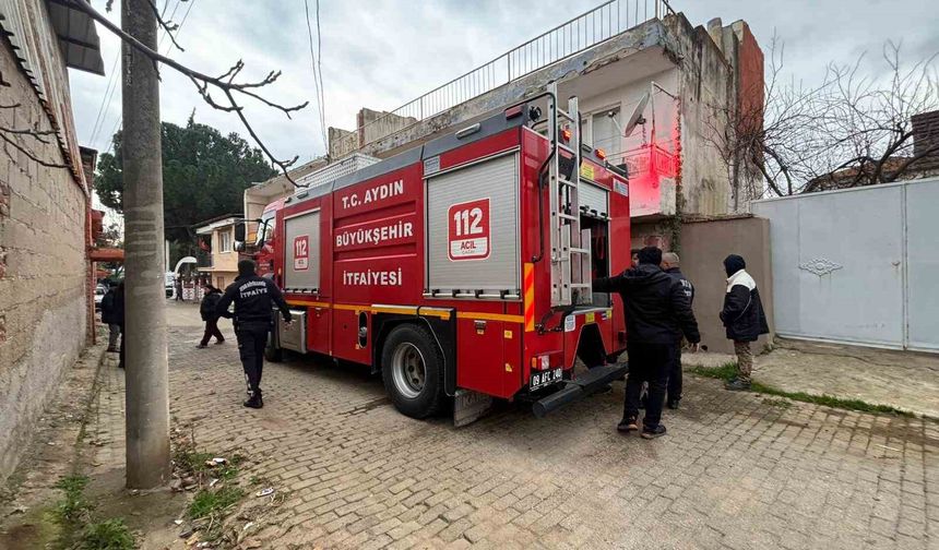 Metruk binada çıkan yangın, ekipleri harekete geçirdi