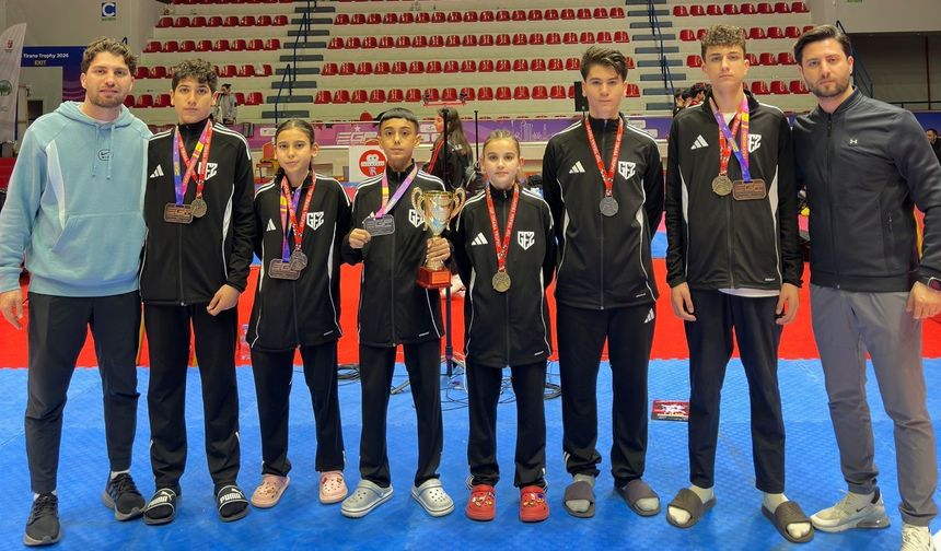 Aydınlı sporcular Arnavutluk'tan beş madalya ile döndü