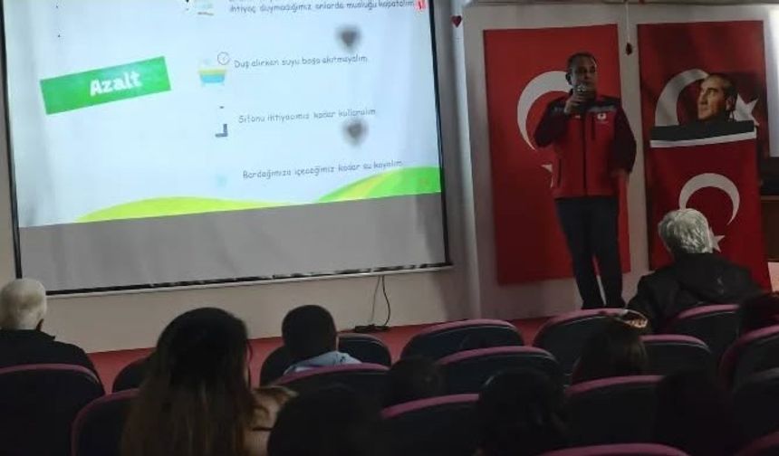 İncirliova'da çocuklara su verimliliği anlatıldı