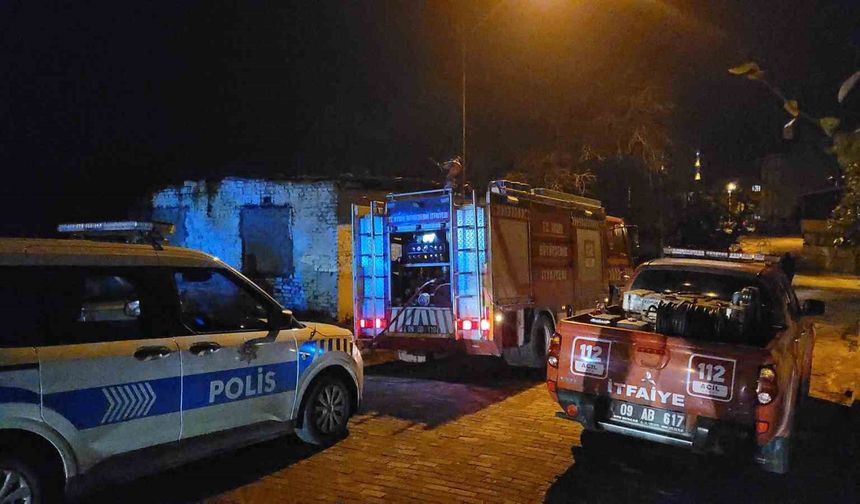 Metruk binadaki yangın korkuttu