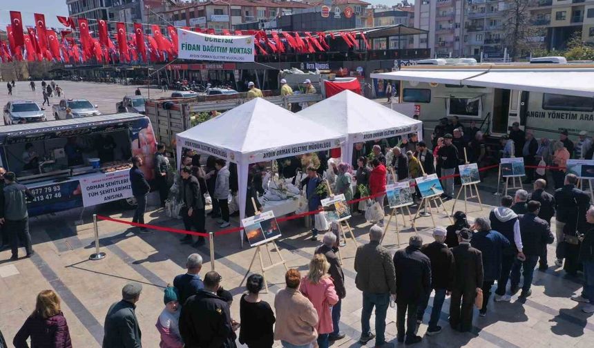 Aydın'da Orman Haftası kapsamında 6 bin fidan ücretsiz dağıtıldı