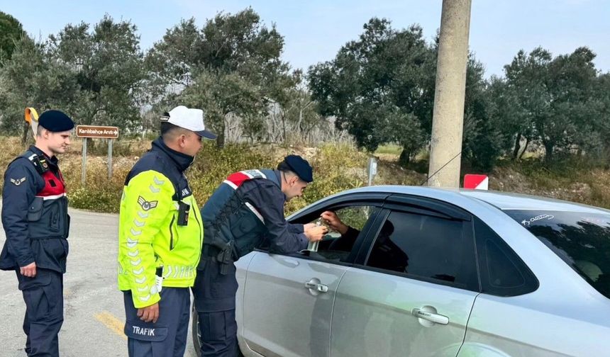 Germencik'te jandarma bayram boyunca sahadaydı