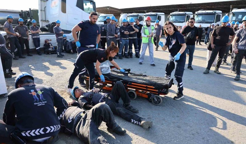 112 görevlileri tatbikatı gerçek zannetti