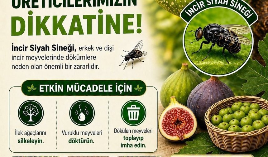 Buharkent'te incir üreticilerine siyah sinek uyarısı