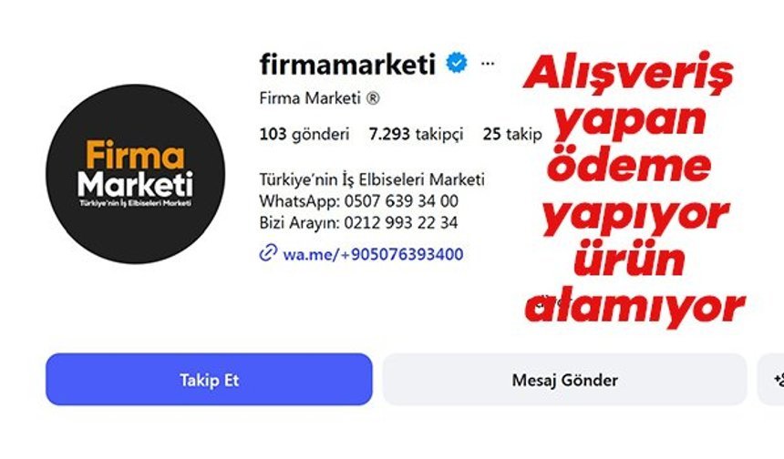 Fatura Kesti, Ürünü Göndermedi